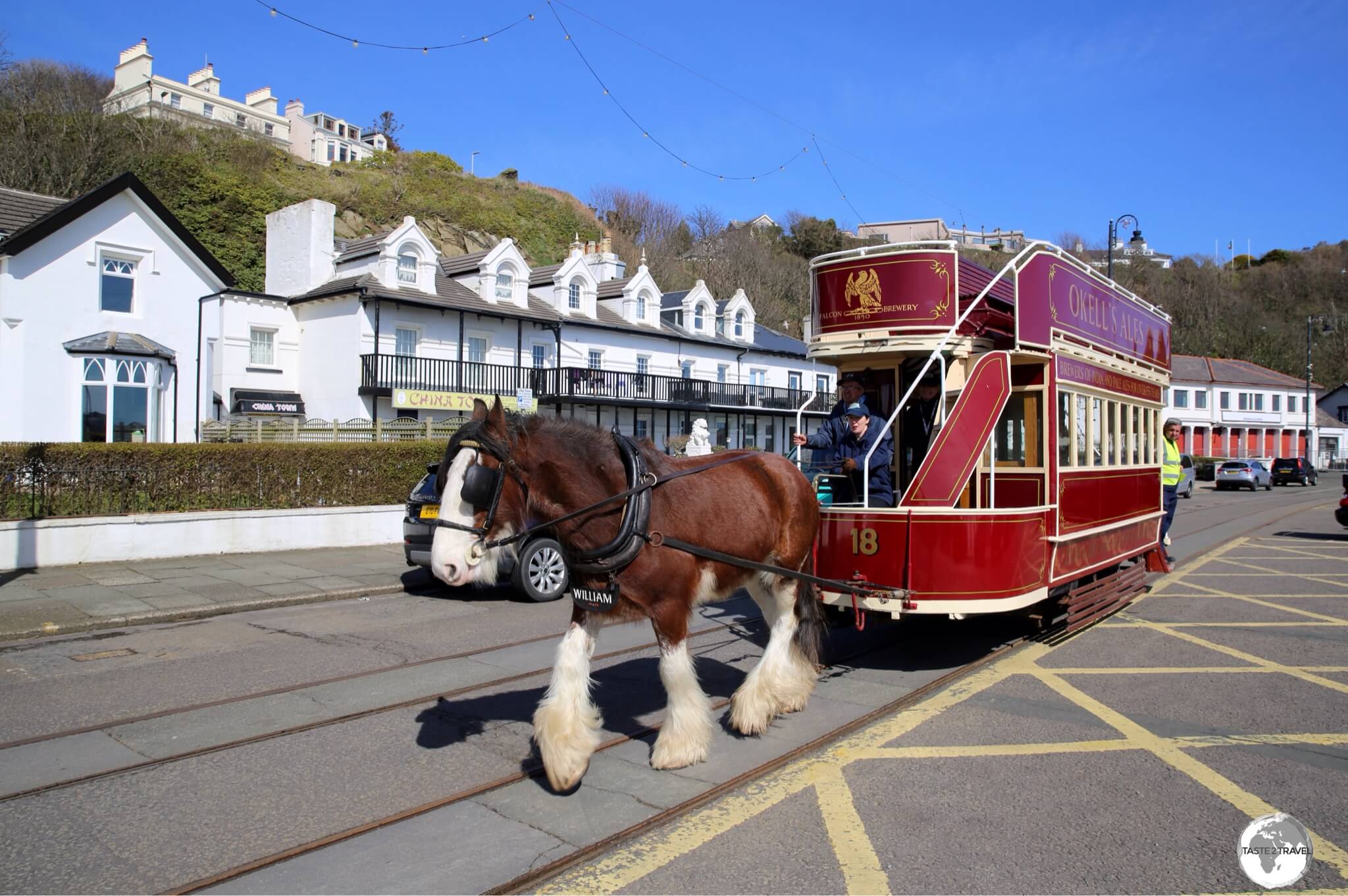 The historic Douglas Bay Horse Tramway is a great way to take in the sights of the Capital's waterfront. 