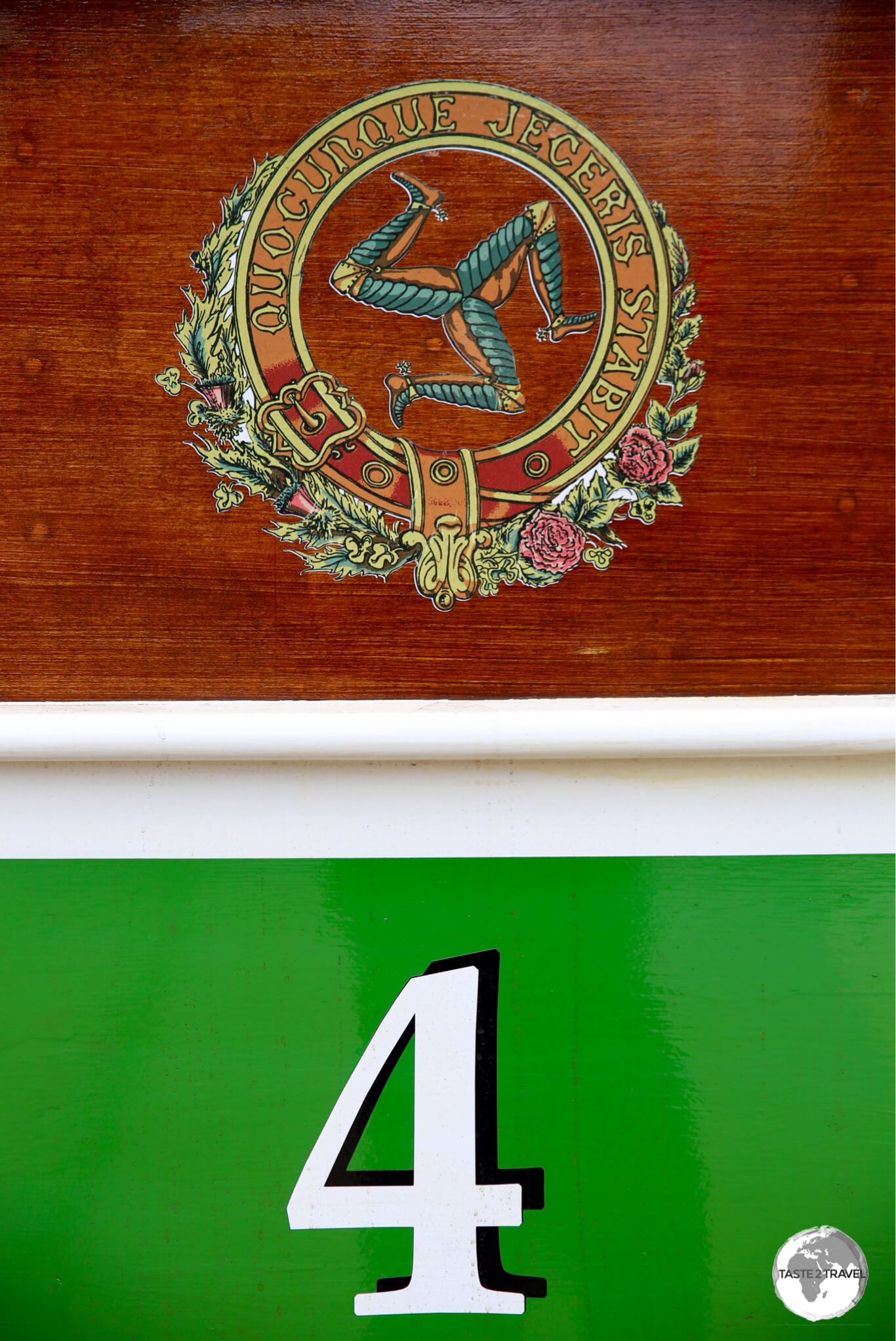 Details from a Manx Electric Railway carriage. 