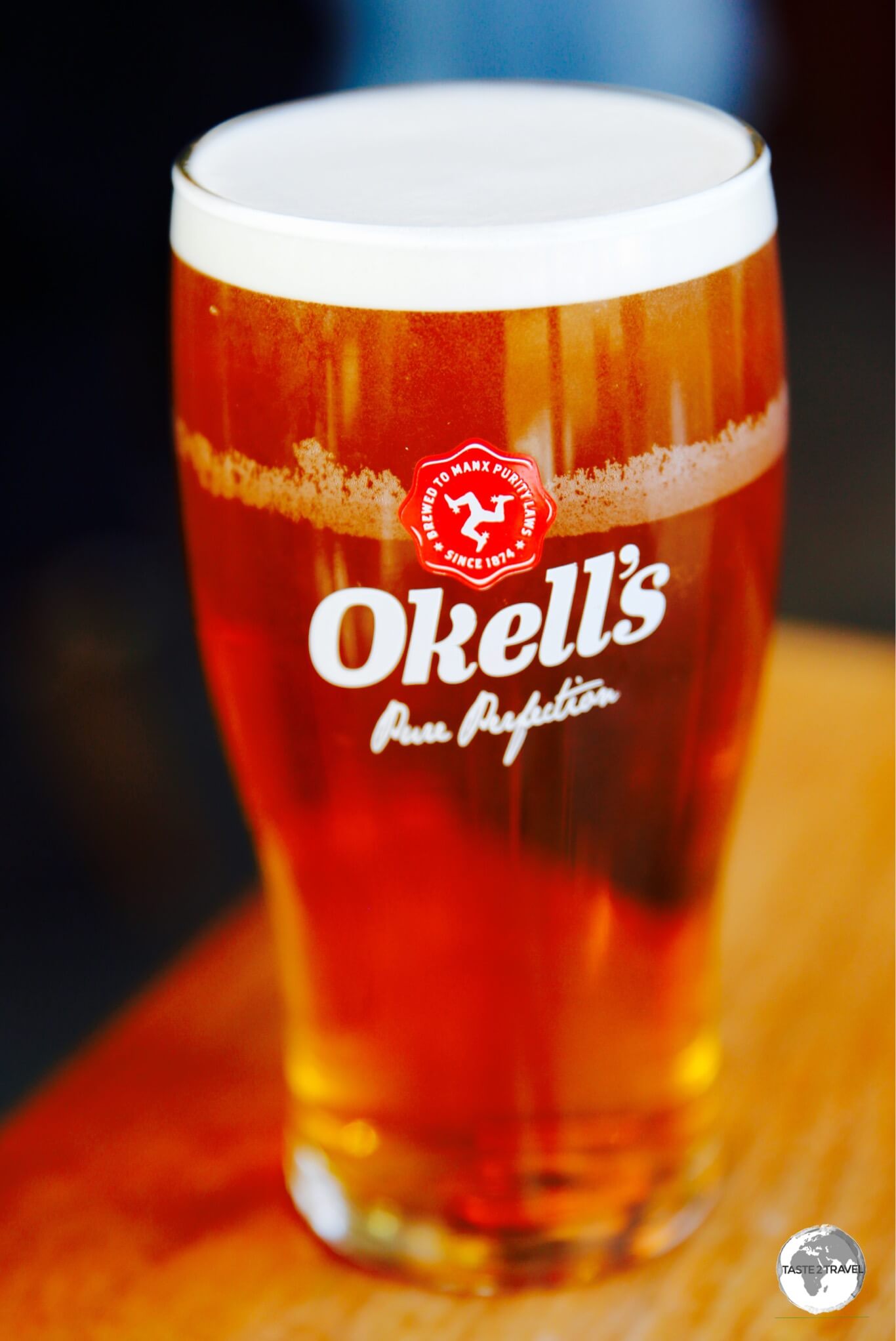 A pint of Okell's beer is a fine way to relax after a day of touring the Isle of Man.