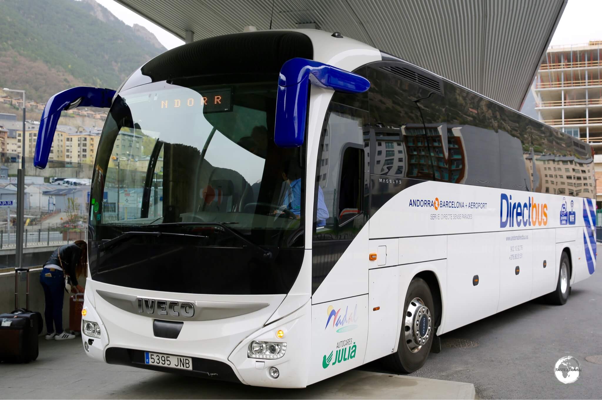 Comfortable coaches provide regular connections from Andorra to both Spain and France.