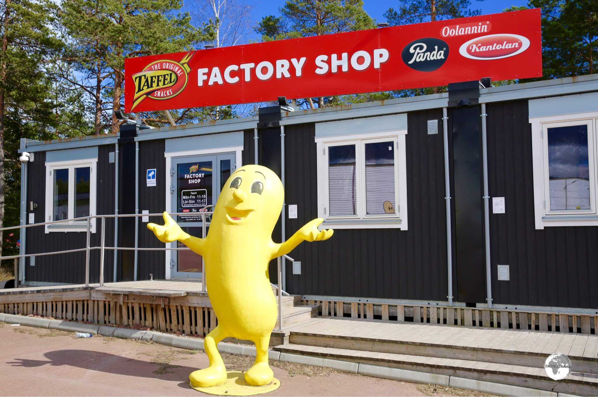 The factory shop at the Taffel Potato Chip factory.