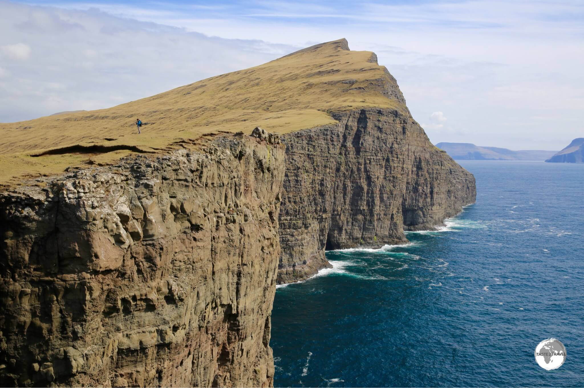 The, rugged, majestic and monumental scenery of the Faroe Islands offer excellent hiking possibilities.