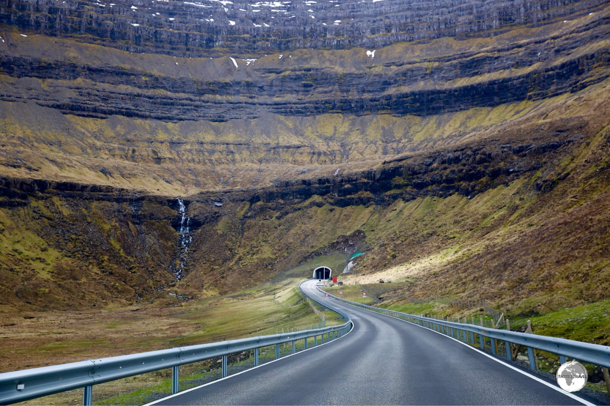 The 2-km long Viðareiðistunnilin was opened in 2016, cutting a path across the centre of Vidoy Island, connecting the east and west coasts.