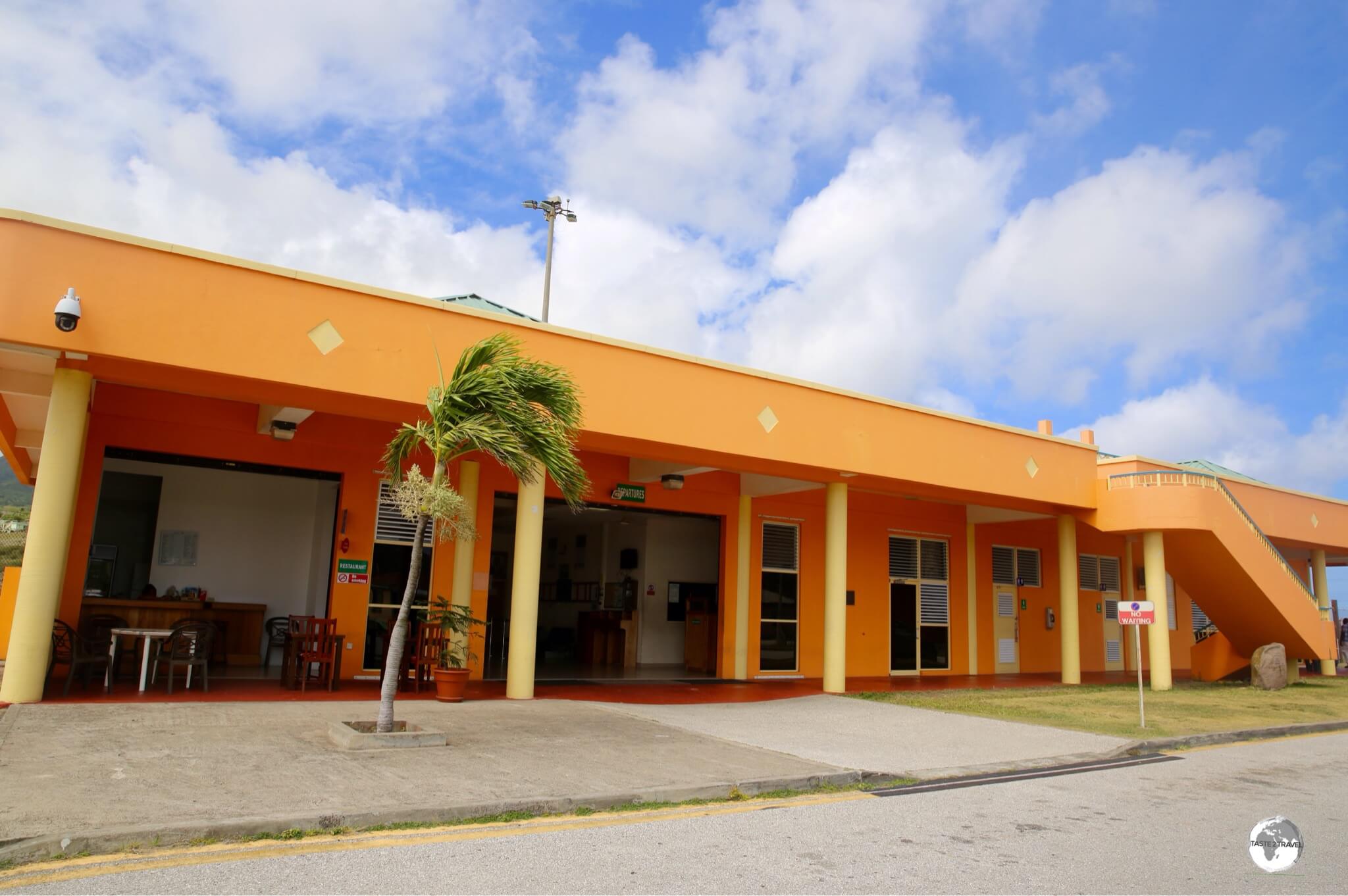 The terminal at John A. Osborne Airport on Montserrat.