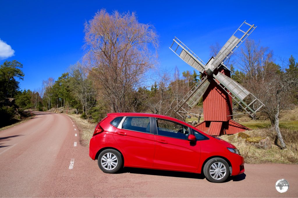 Exploring the Åland islands in my rental car.