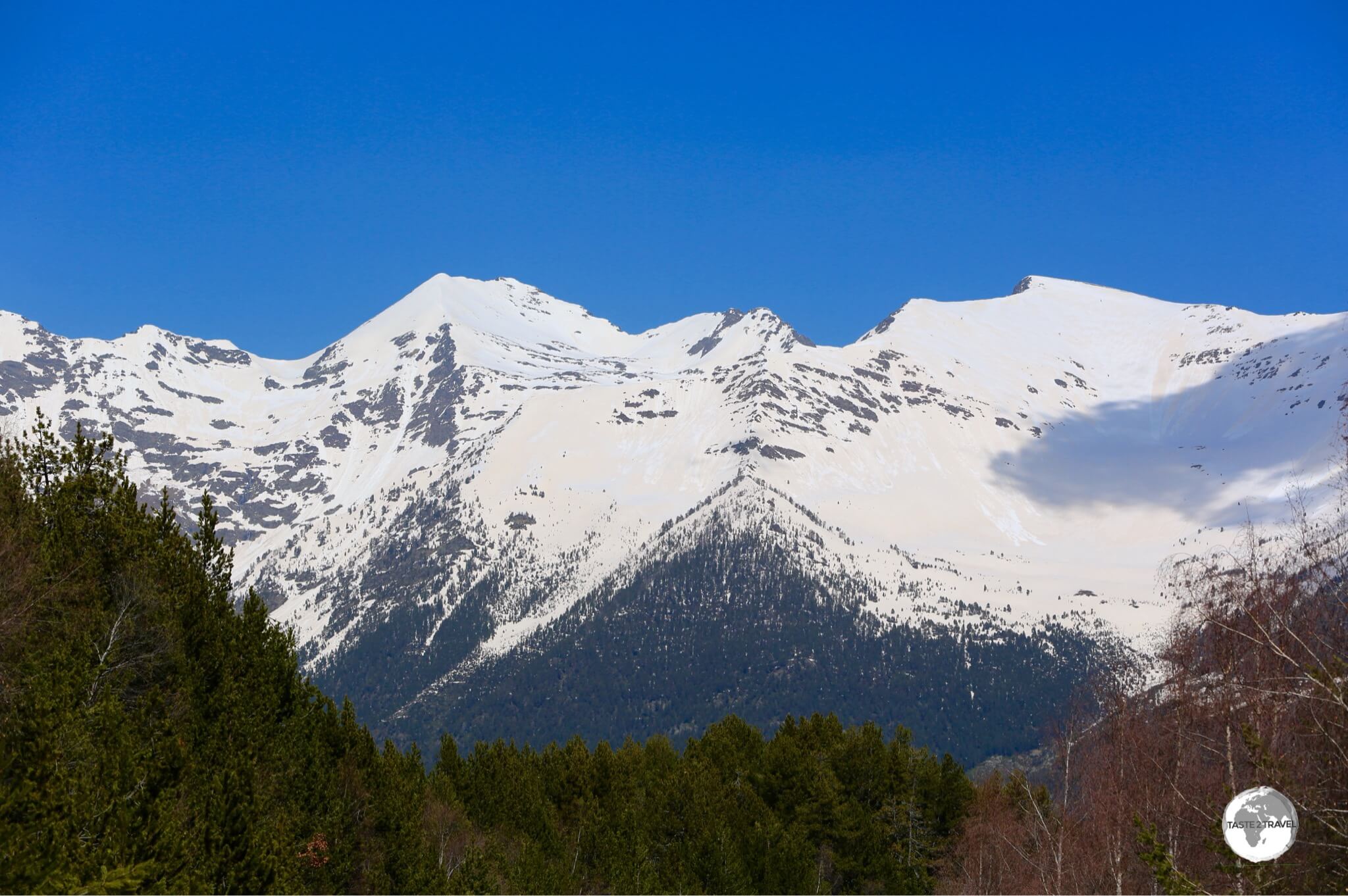 The backbone of Andorra, the Pyrenees mountain range separates the Iberian Peninsula from the rest of Europe.