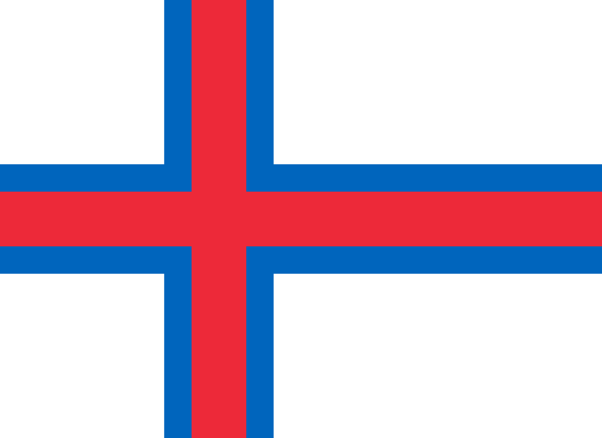 The flag of the Faroe Islands.