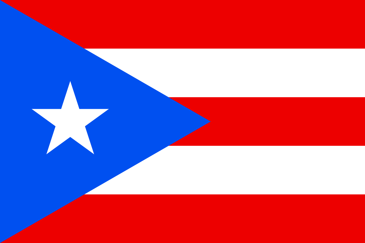 The flag of Puerto Rico.