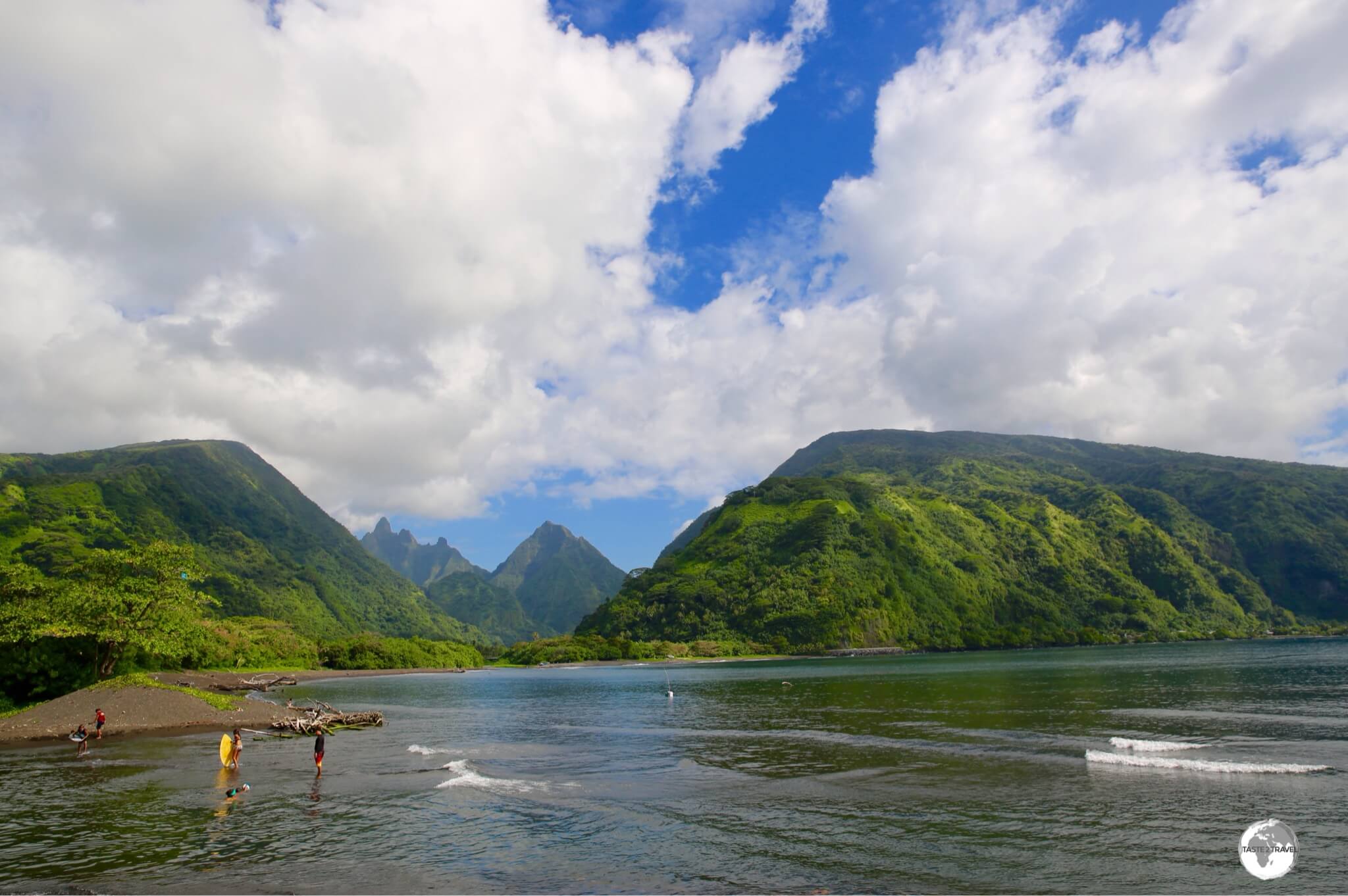 The magnificent views from the village of Tautira.