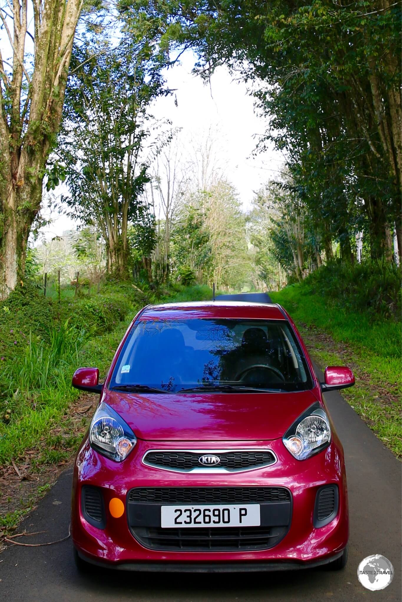 My rental car on Tahiti.