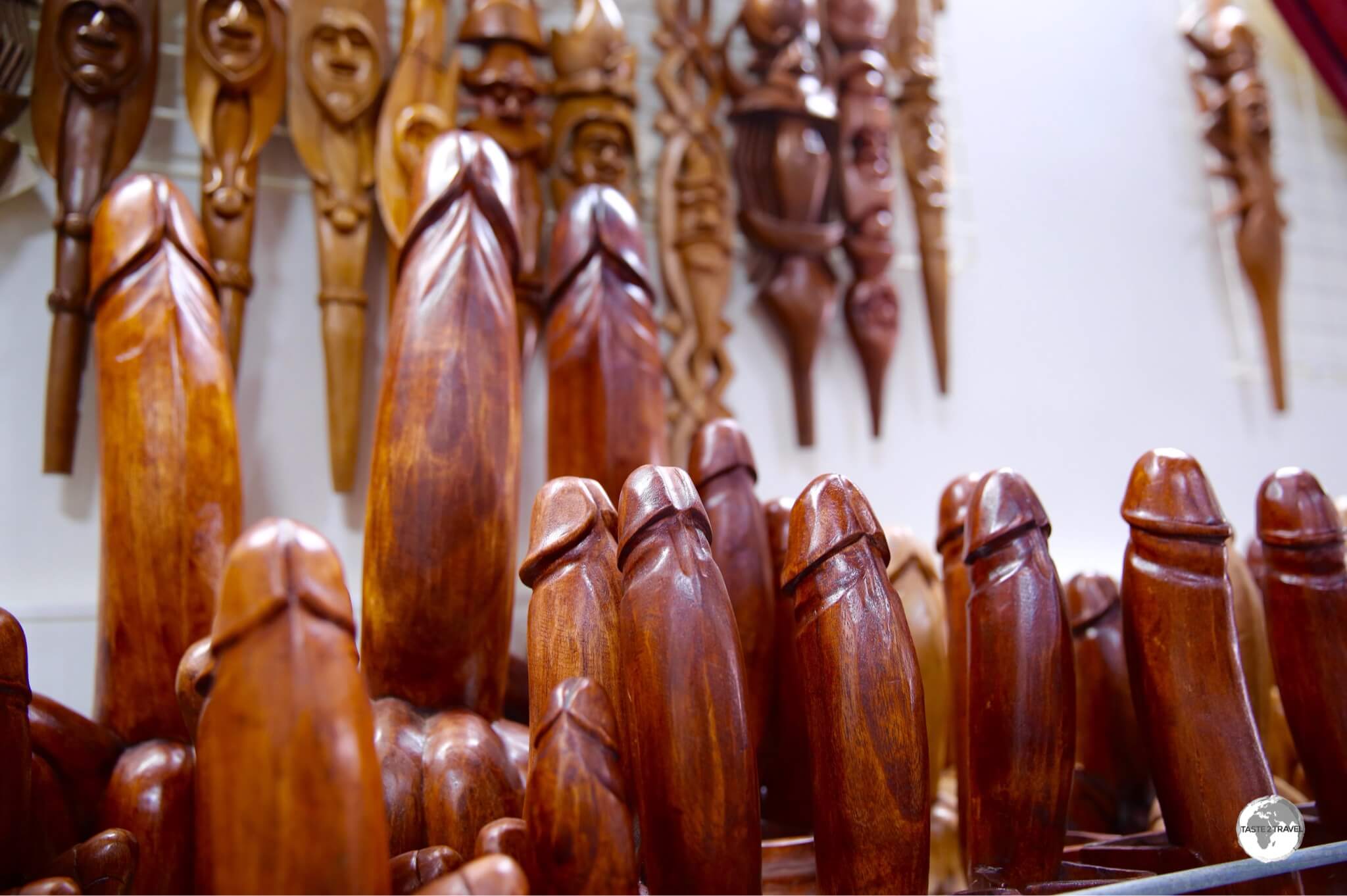 The phallus is of symbolic importance in the Kanak culture and today a popular souvenir item.