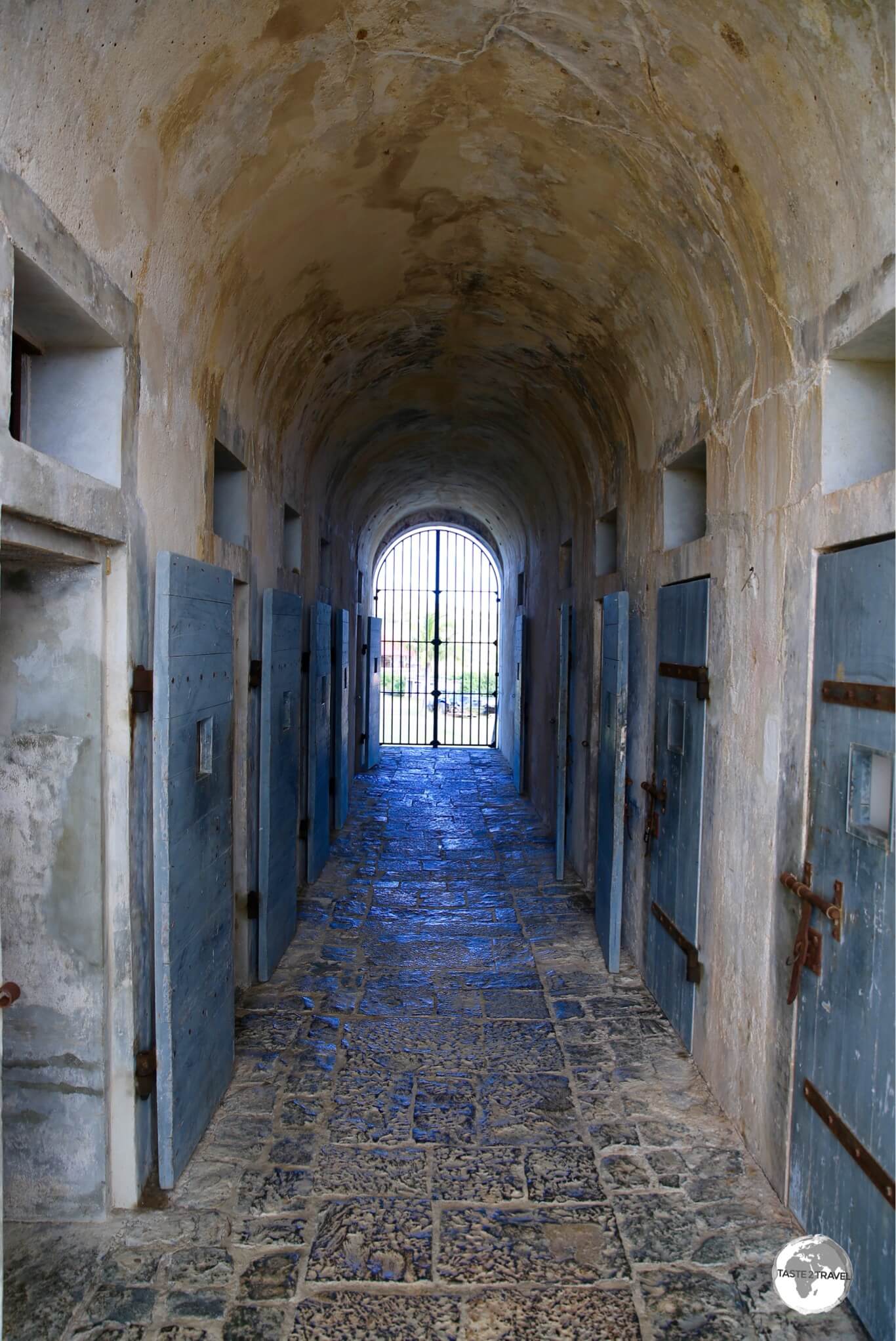 The cellblock at Fort Téremba was formerly used to house convicts.