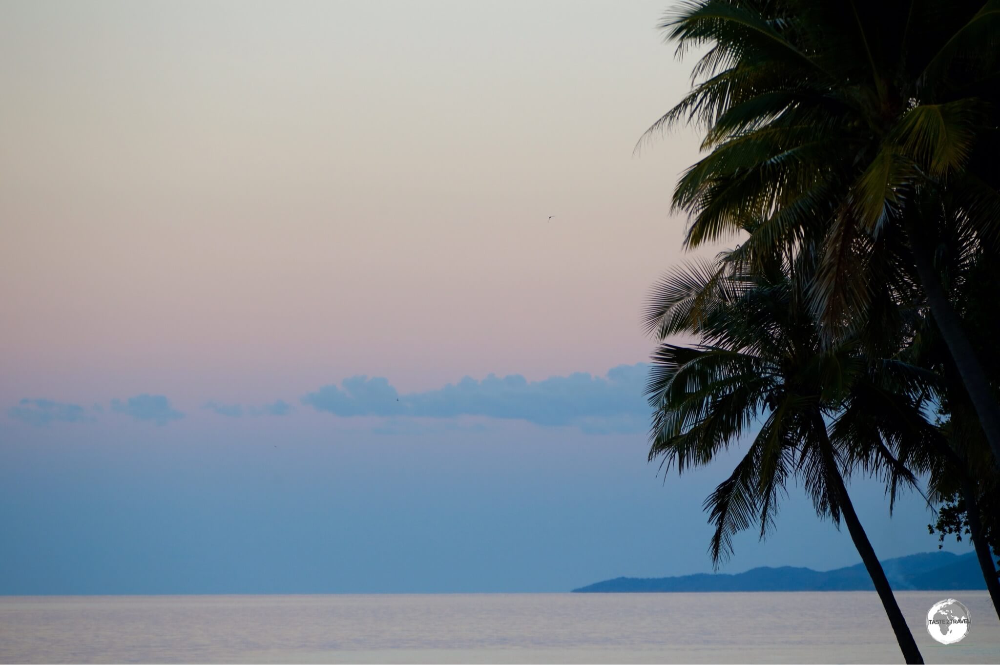 Sunset from Le Koulnoué Village in Hienghène.