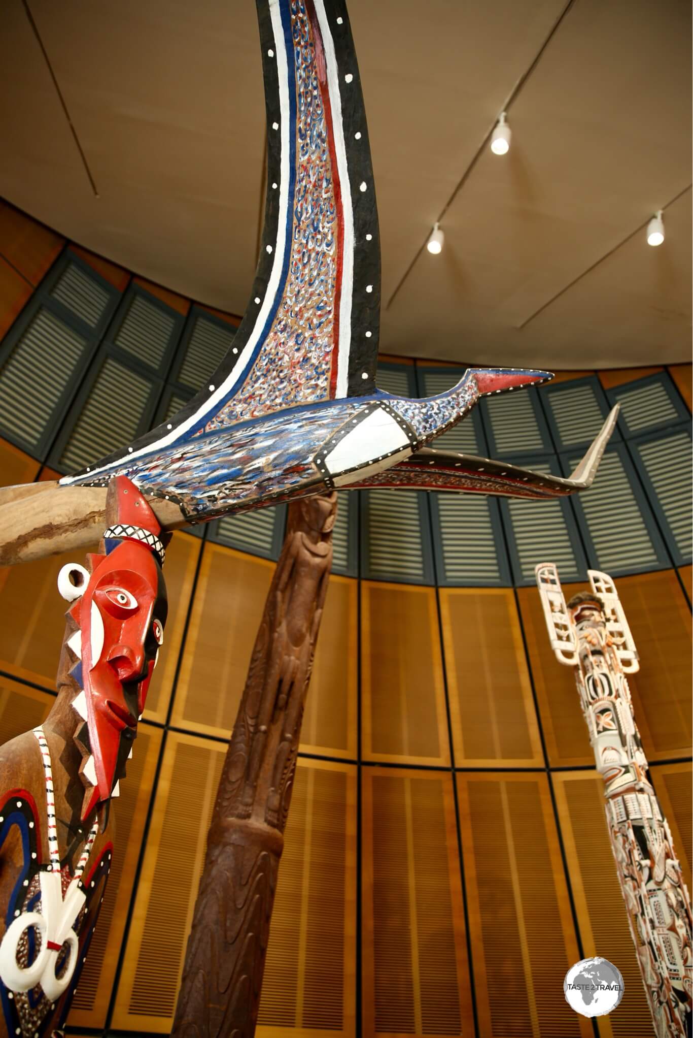 A display at the Jean-Marie Tjibaou Cultural Centre in Nouméa.