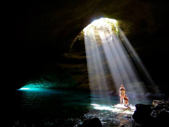 The Blue Cave on Tanna.