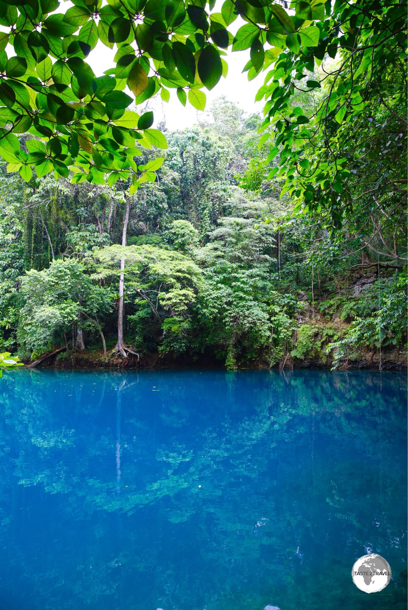 A perfect swimming spot - Riri blue hole, one of several such natural pools on Santo.