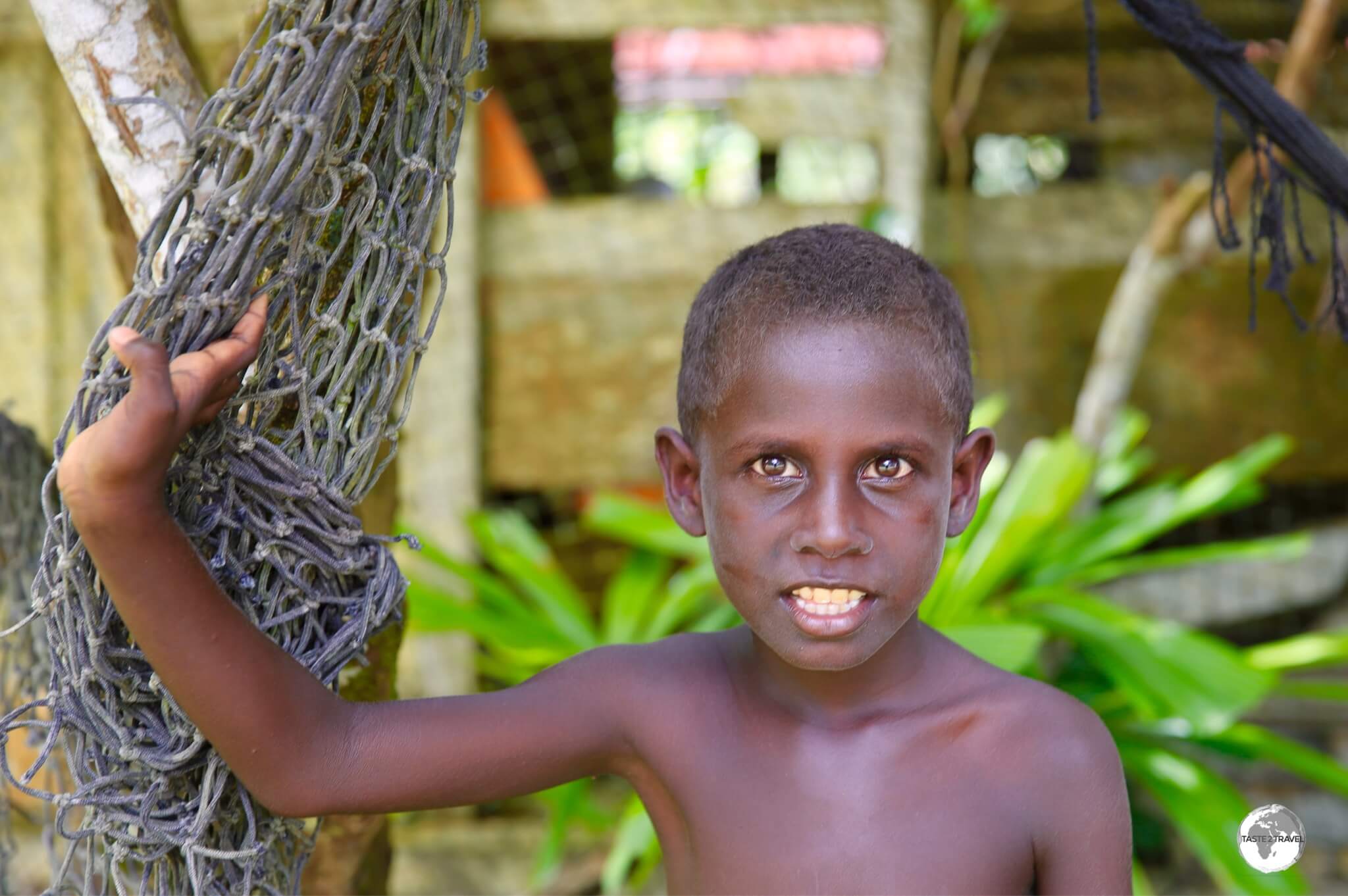 Children in the Solomon Islands love posing for the camera.