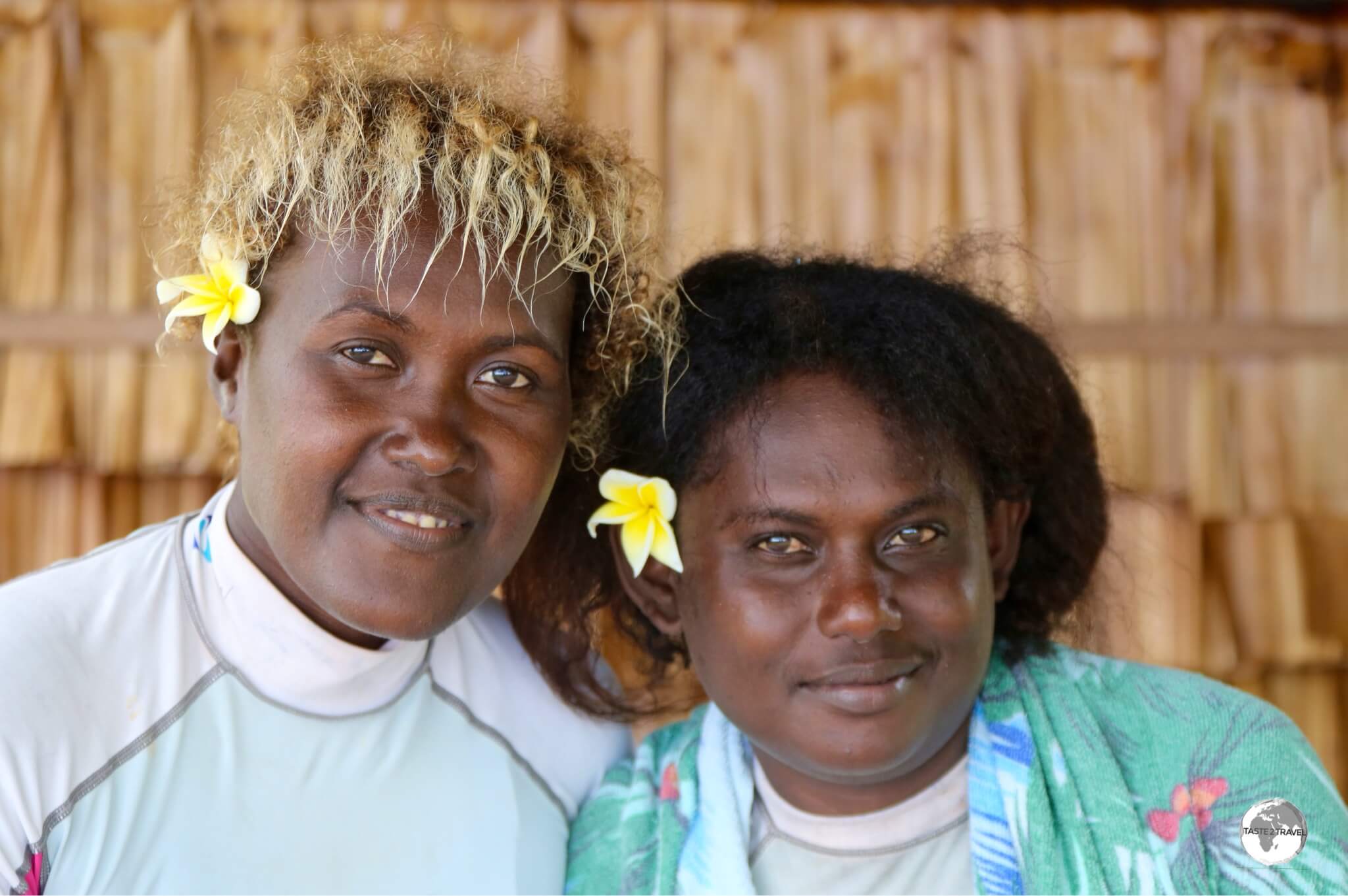 The two amazing local divemasters from Dive Munda, (l-r) Euna and Jeno.