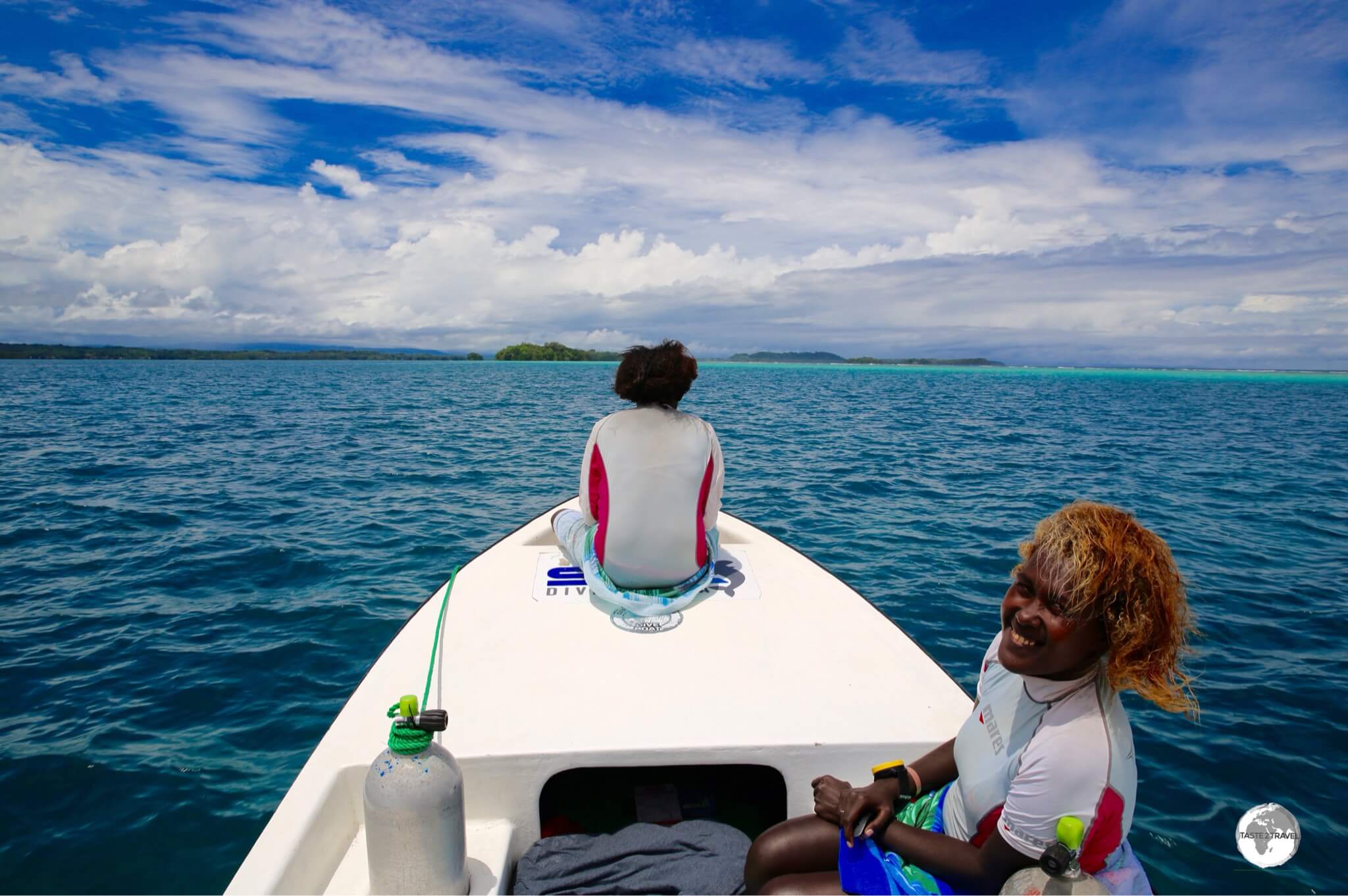 On our way to dive 'Shark Point'. 