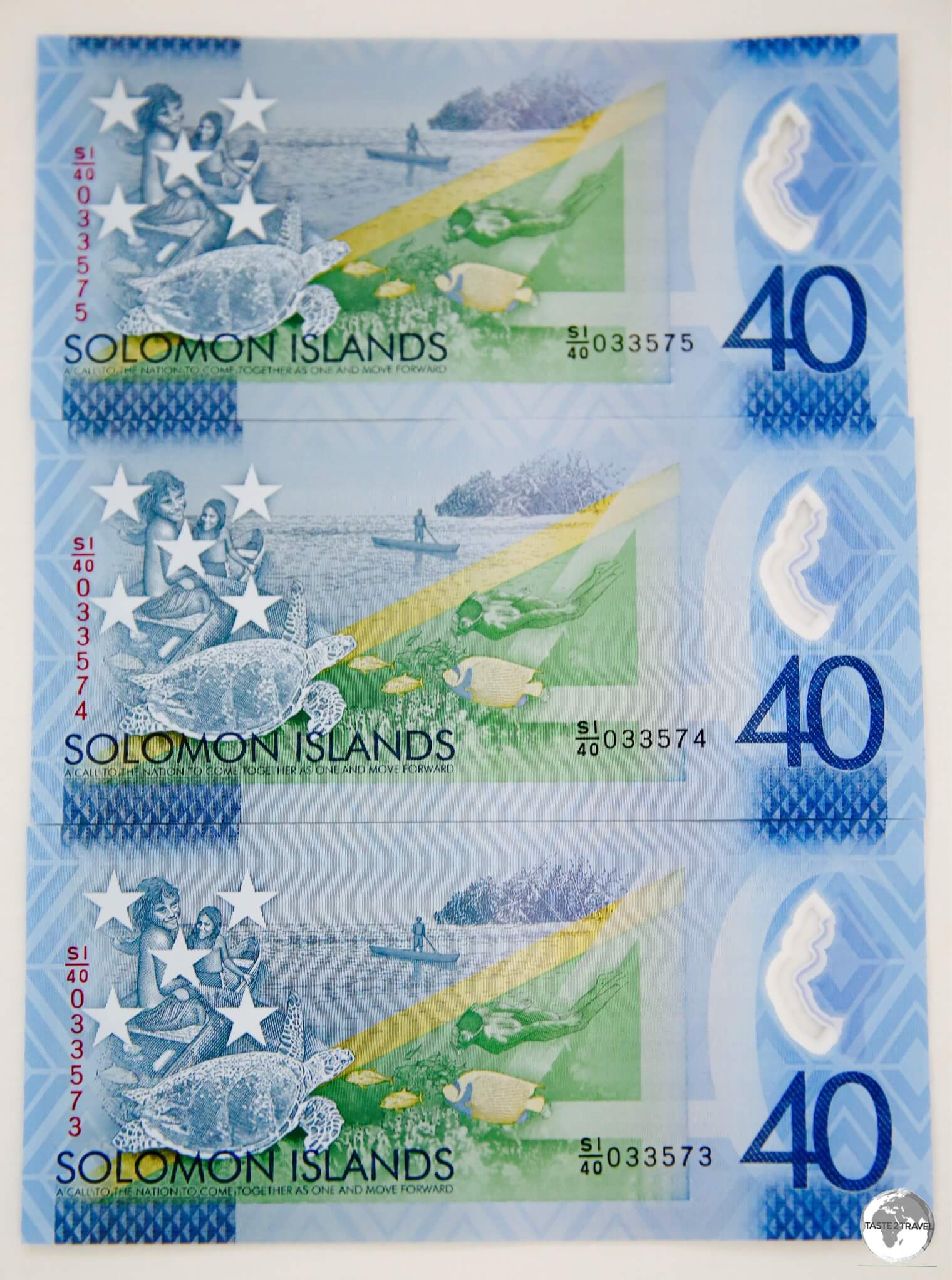 A limited edition $40 polymer bank note was released to commemorate 40 years of independence in 2018.