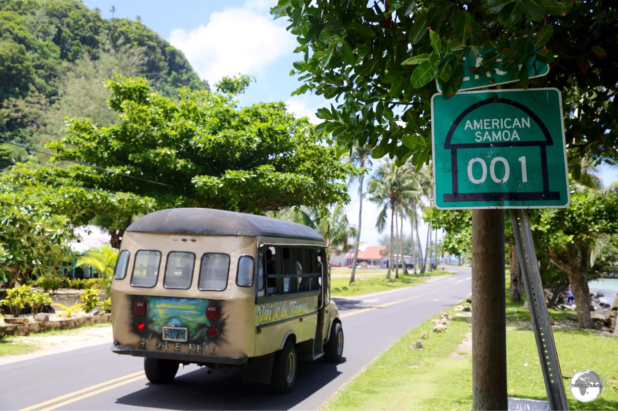 Route AS001 runs along the southern shore of Tutuila, connecting the capital with all villages on the island. 