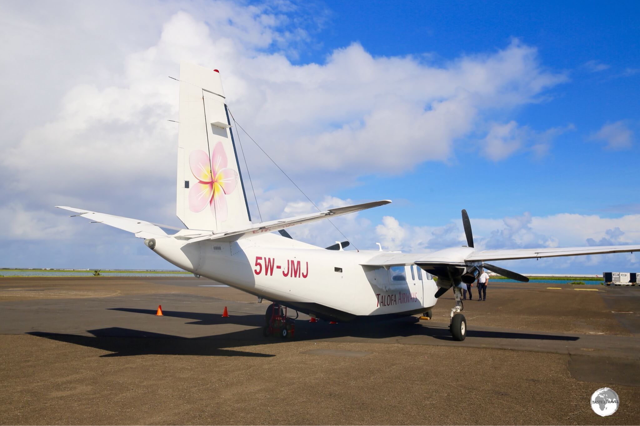 My Talofa Airways flight at Pago Pago International airport.