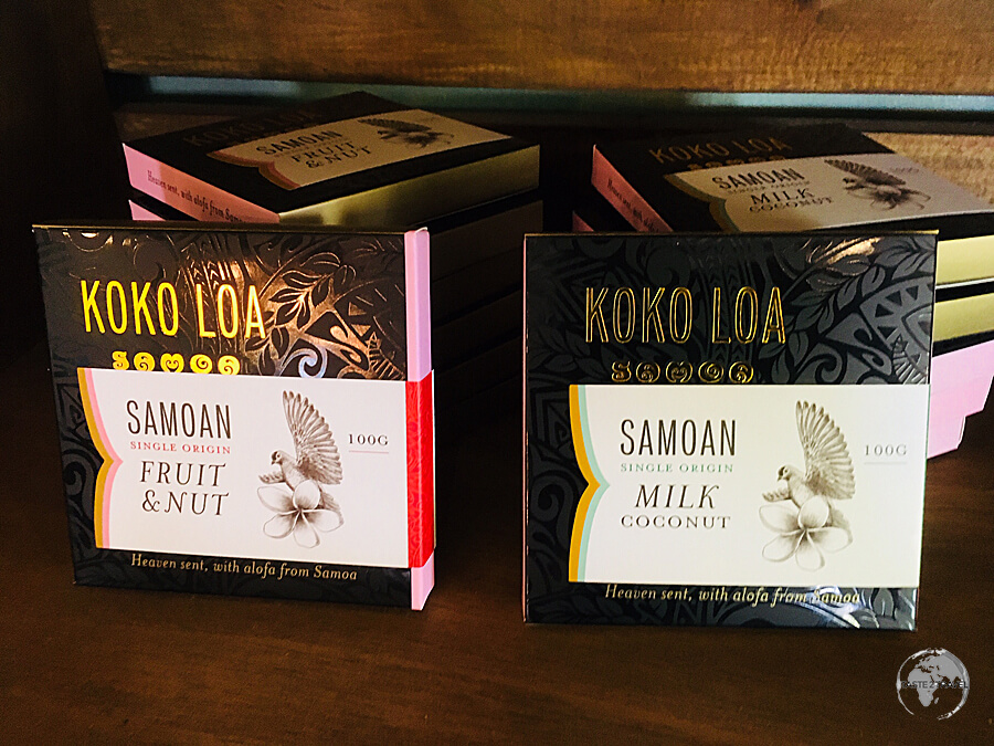 Local Koko Loa chocolate, which is made from Samoan cocoa beans.