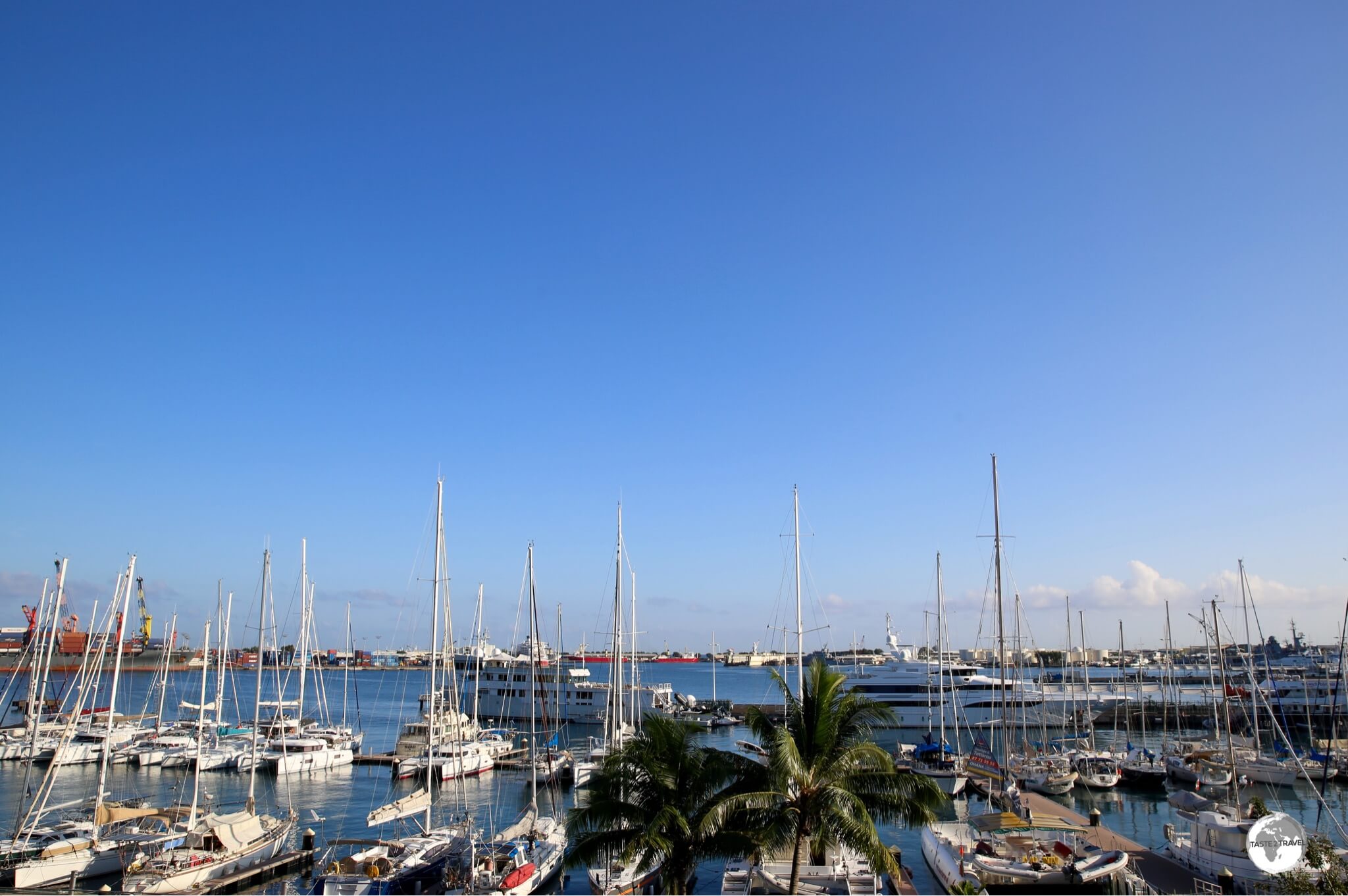 A view of Papeete harbour, the capital of French Polynesia. 