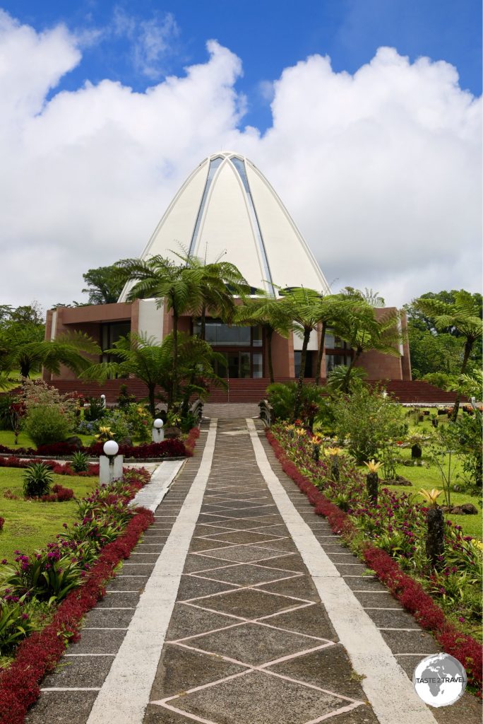 The gardens and temple at the Baha’i Temple.