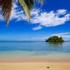 The dazzling waters of Manase Beach on the east coast of Savai'i Island.