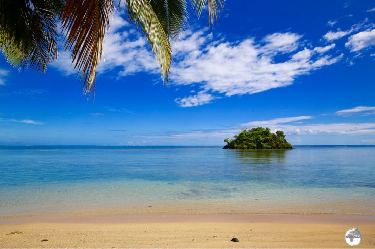 The dazzling waters of Manase Beach on the east coast of Savai'i Island.