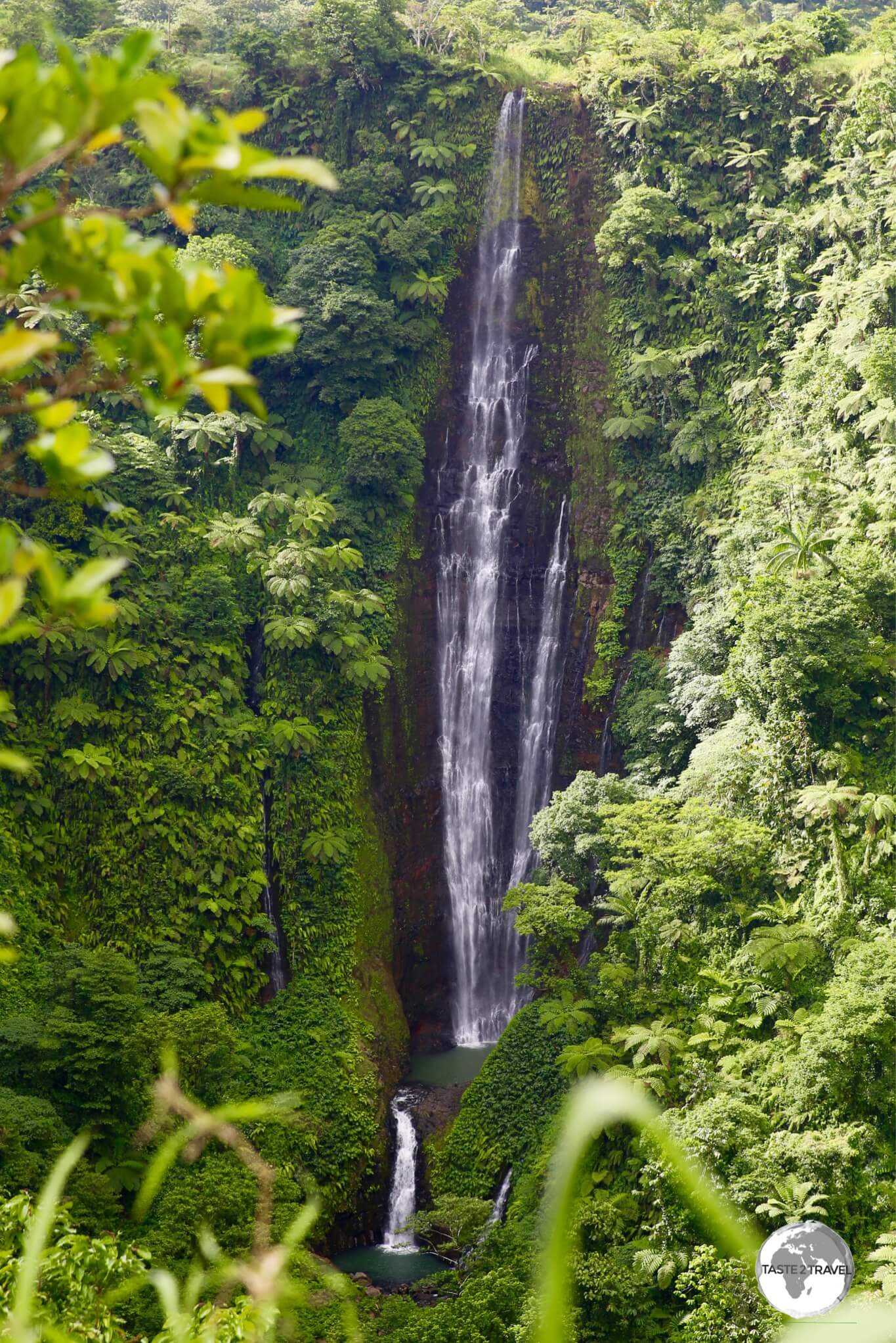 The 100-metre high Papapapaitai Falls.