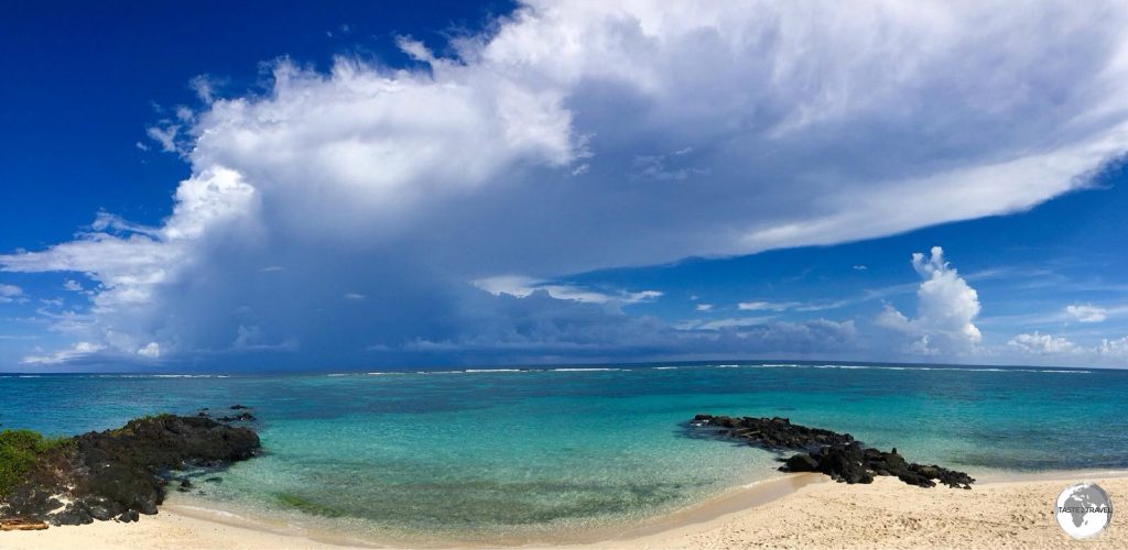 Storm clouds form over Vaisala beach.