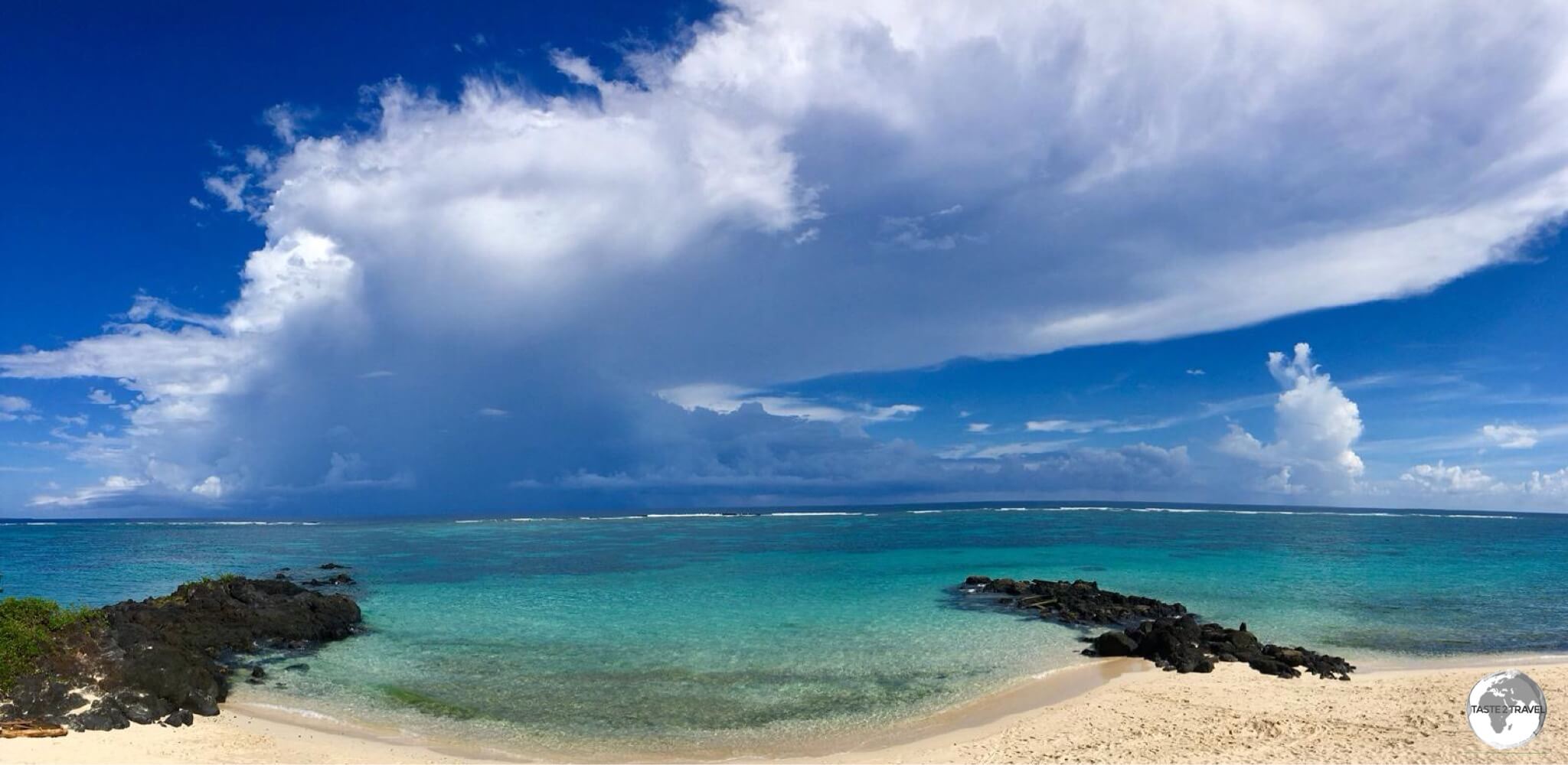 Storm clouds form over Vaisala beach. 