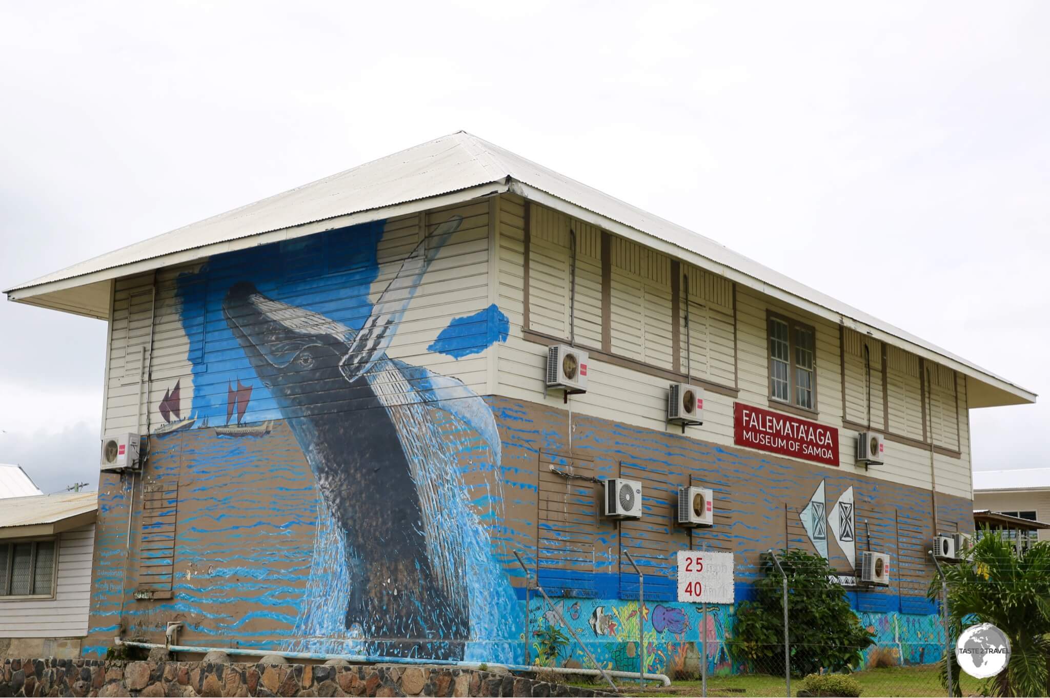 The Museum of Samoa is housed in an old school building in Apia. 