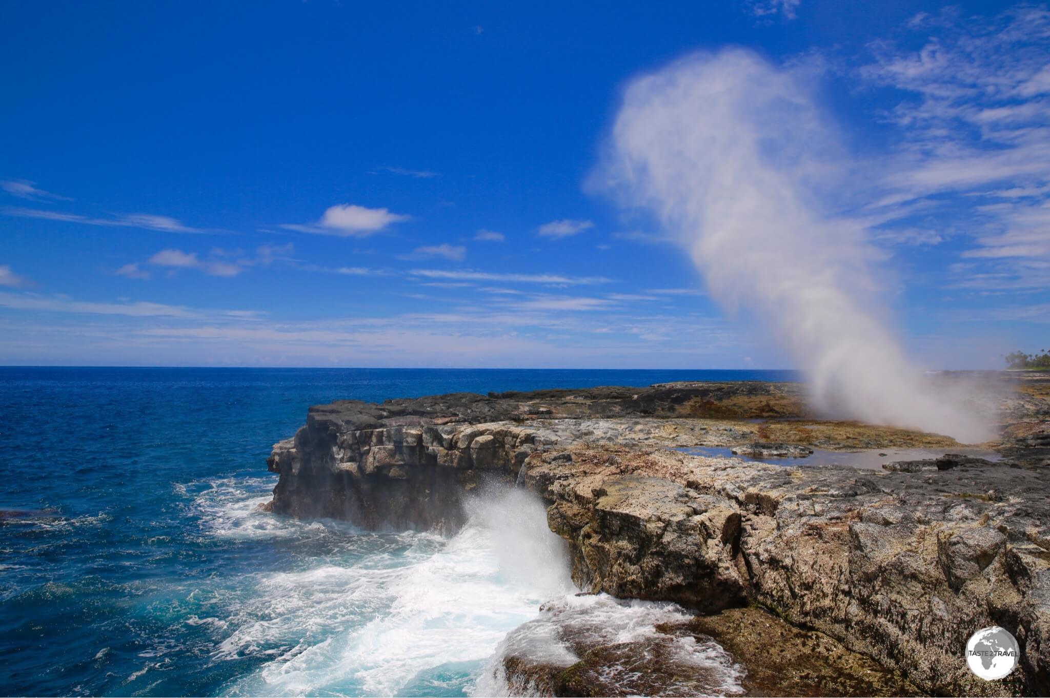 One of the many Alofaaga blowhole's on Savai'i island.