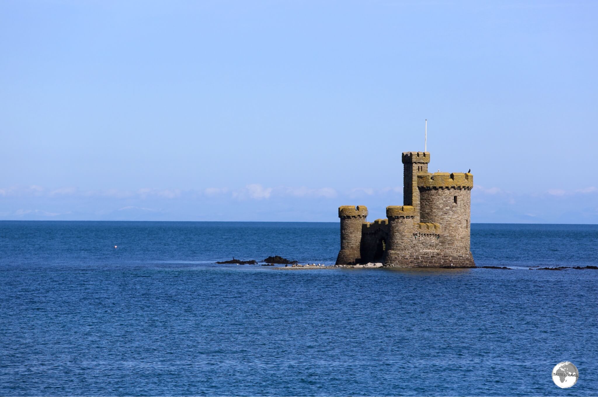 Built in 1832, the Tower of Refuge sits atop St. Mary's Isle, a partly submerged reef in Douglas harbour. 