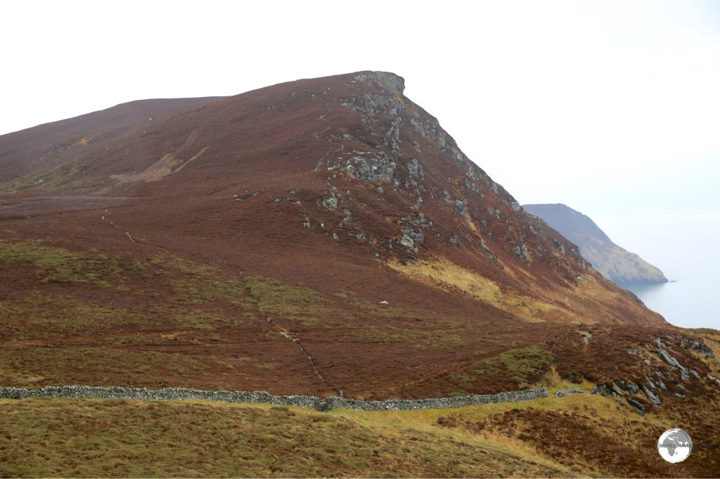 A typical view along the rugged southwest coast of the Isle of Man.