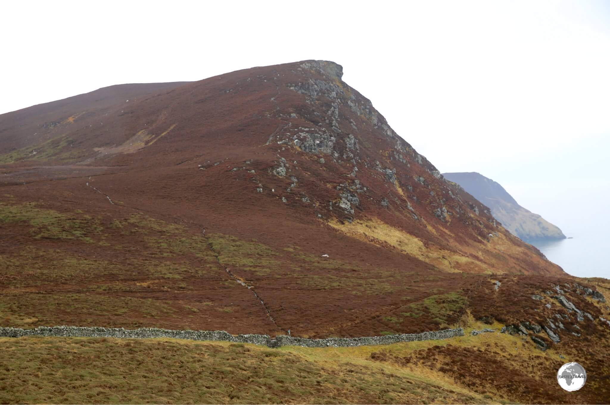 A typical view along the rugged southwest coast of the Isle of Man. 