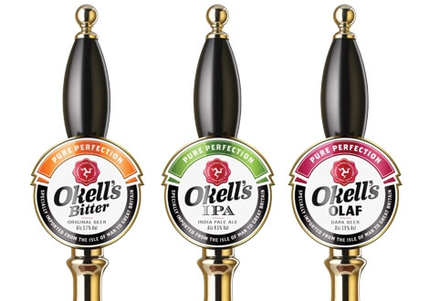 Three of Okell's regular beers. Source: Okells.im