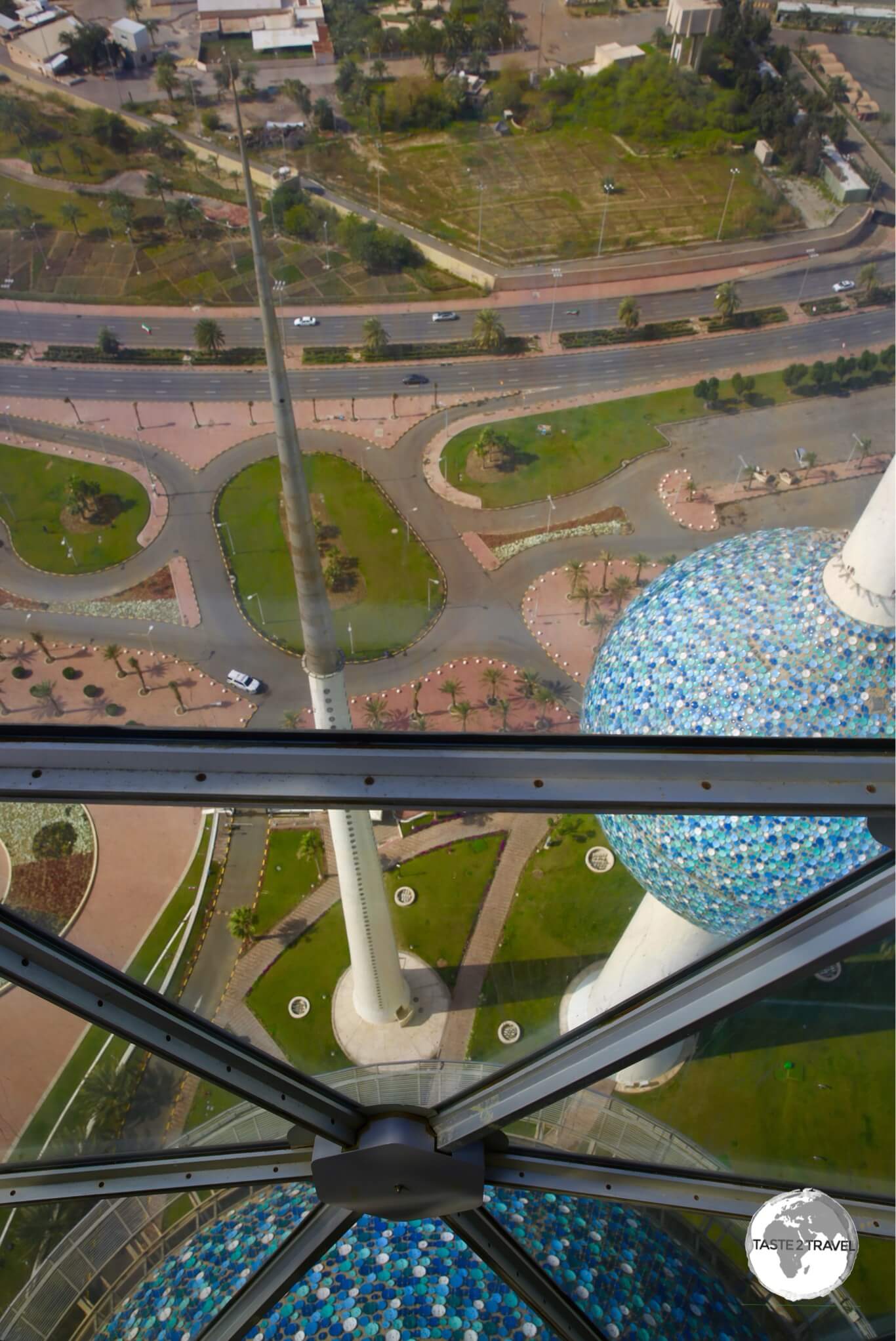 The view from the observation deck inside the tallest tower.