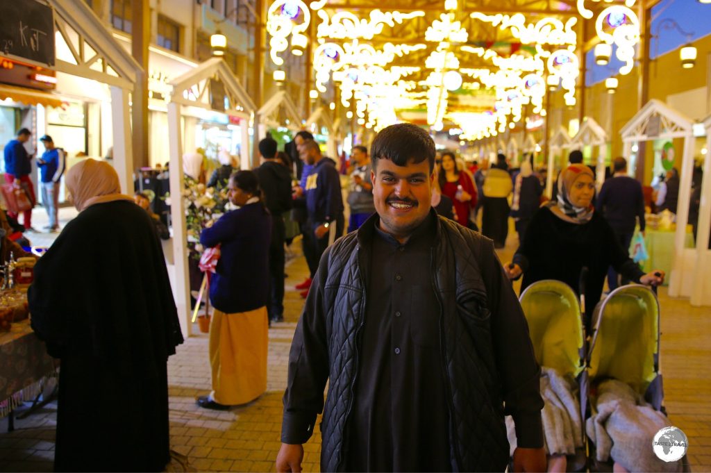 Souq Al-Mubarakiya is especially busy in the early evening.