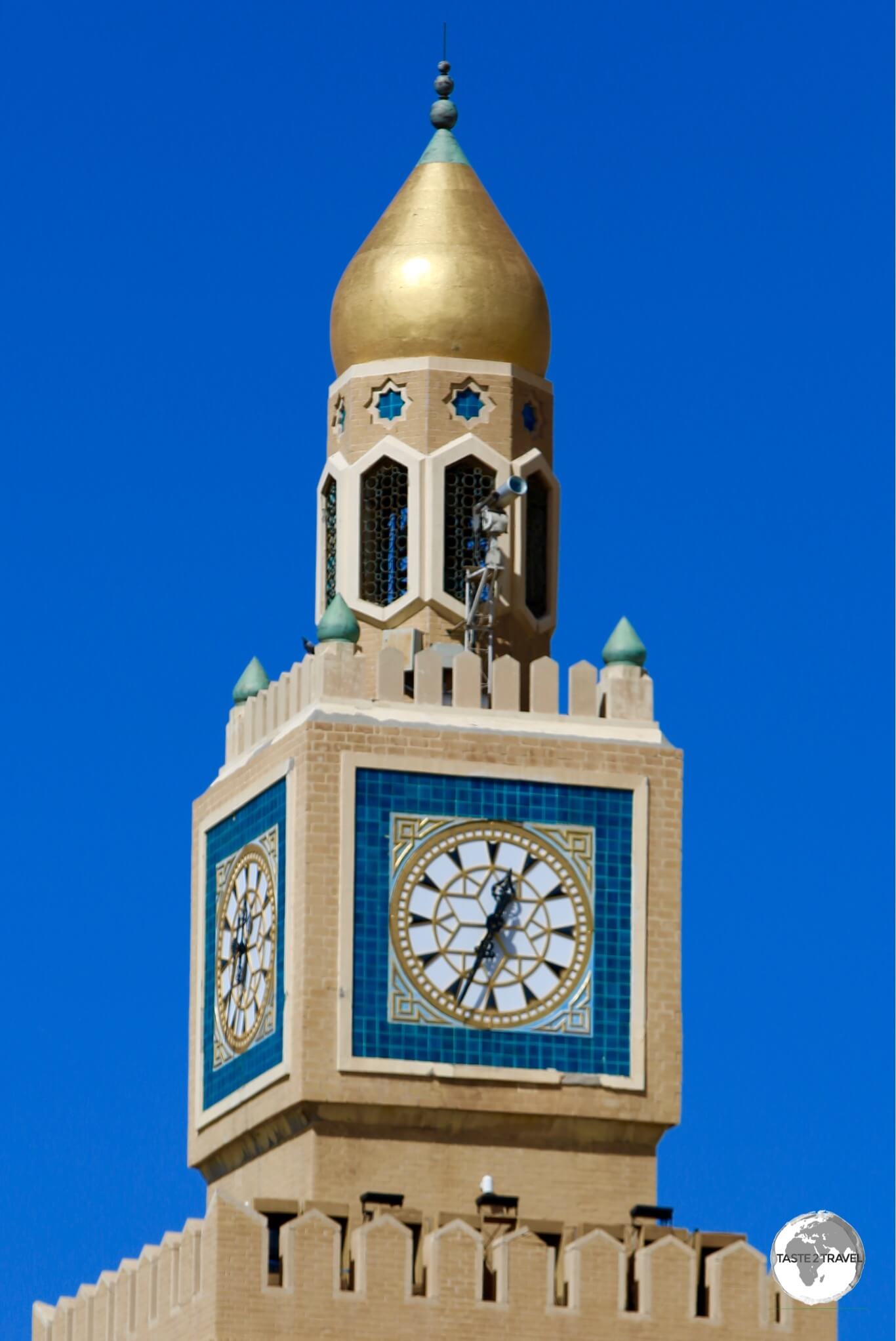 The dome of the Al Seif Palace clocktower is covered in real gold.