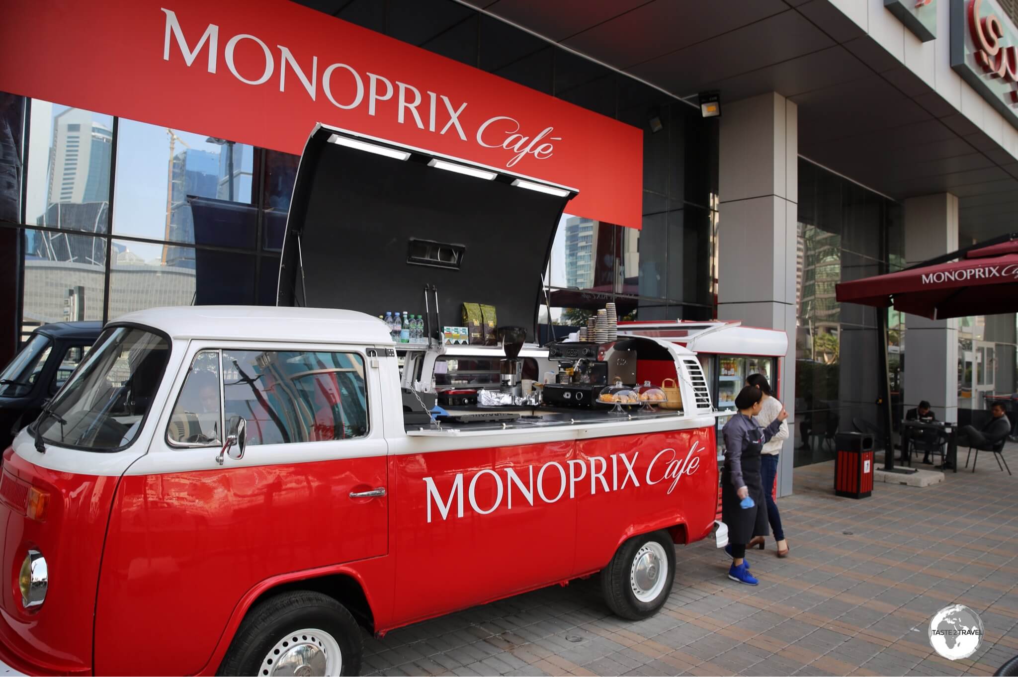 The Monoprix cafe offers the best value coffee in Doha City Centre. 