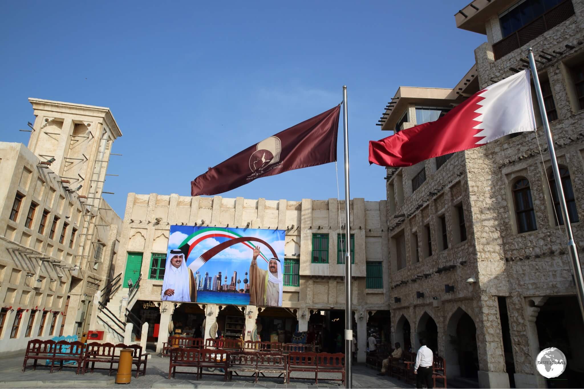 The traditional marketplace in the heart of Doha old town, Souq Waqif is now a shopping and dining hub.