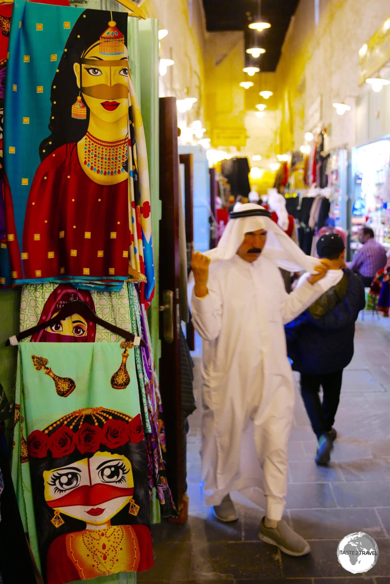 The shops inside Souk Waqif sell a range of colourful gifts and souvenirs.