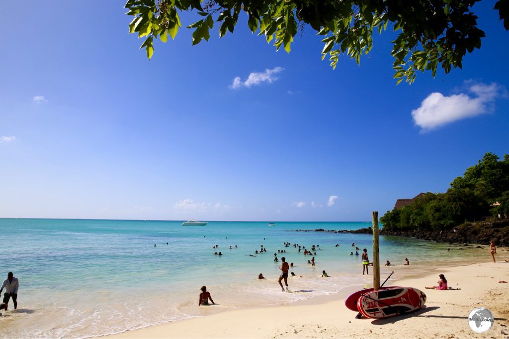 The beach at Grand Baie.