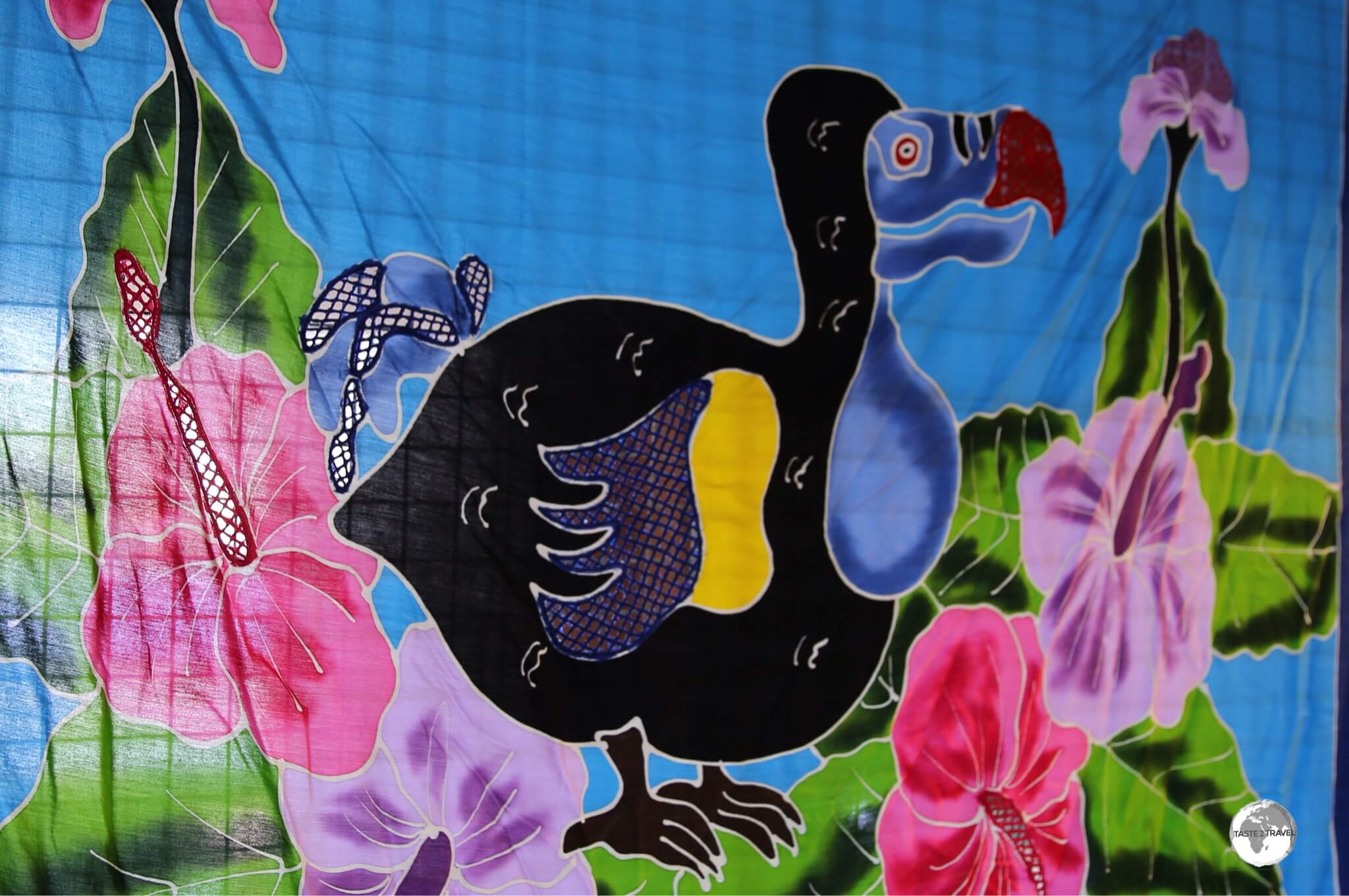 Dodo batik on sale at Le Caudan craft market.