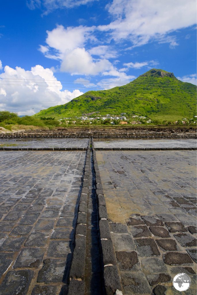 Empty salt pans at ‘Les Salines de Yemen’ in Tamarin.