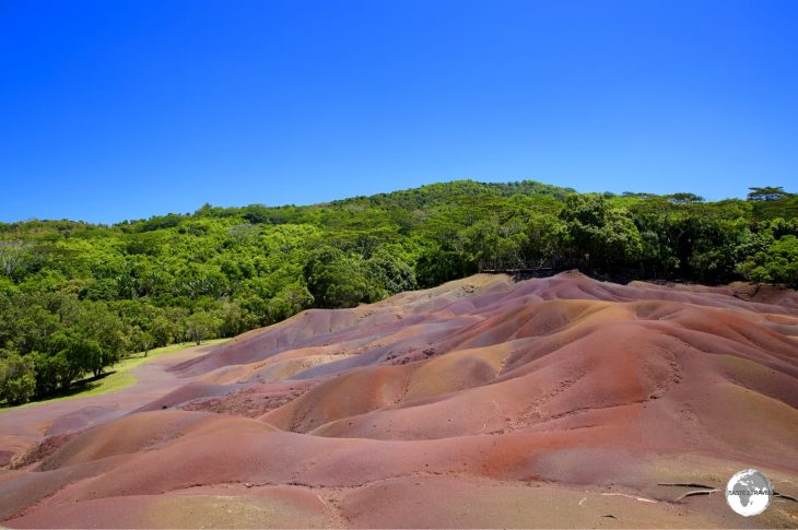 One of the highlights of Mauritius - 'Seven Coloured Earth' in Charmarel.